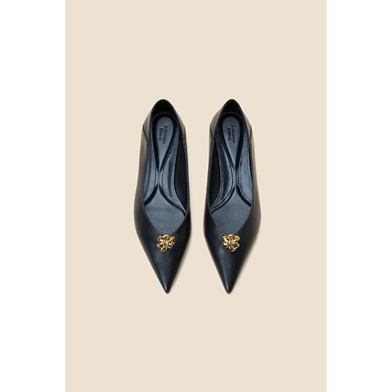 Fling star mule flat(black)