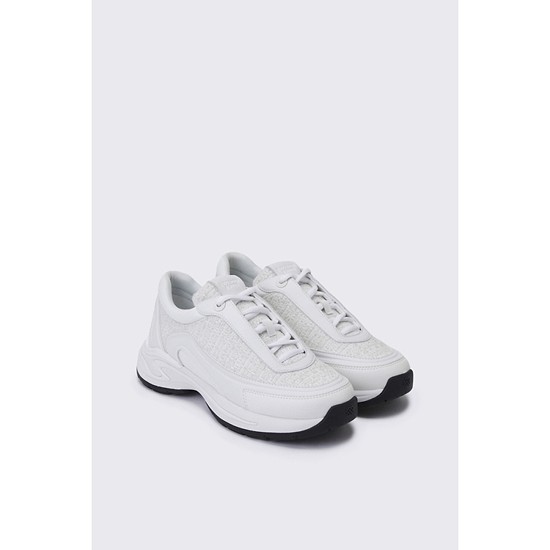 Wave tweed sneakers(white)
