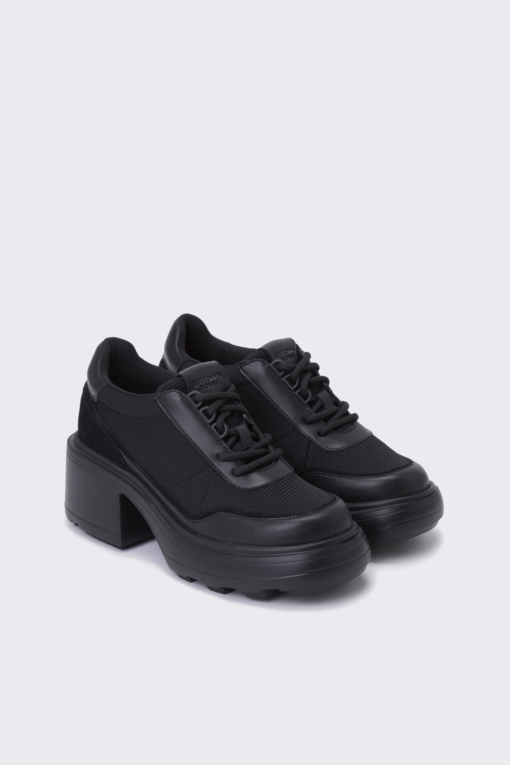 SUECOMMA BONNIE] Heel sneakers(black)