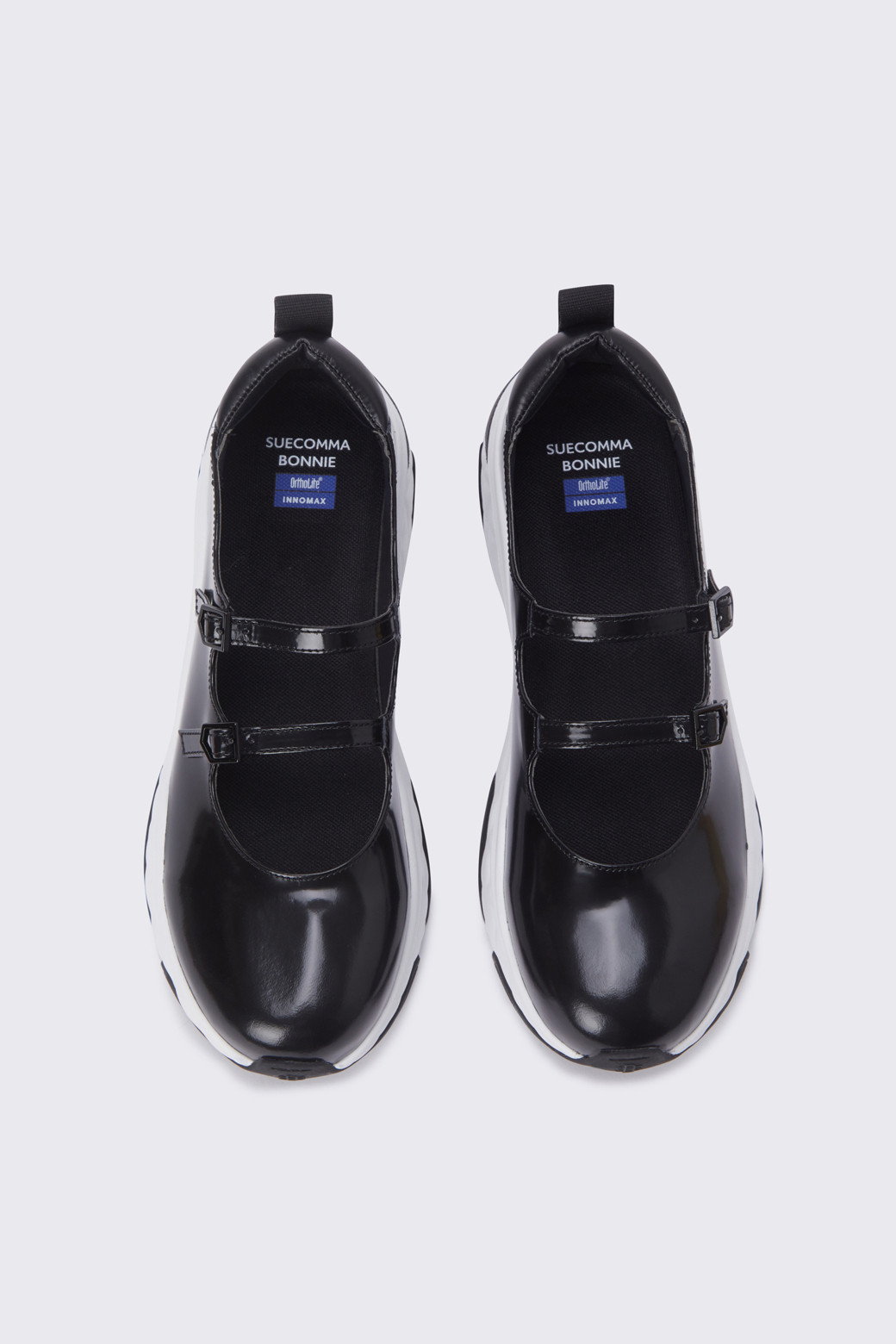 【ＳＵＥＣＯＭＭＡ ＢＯＮＮＩＥ】Fev Mary jane−black SUECOMMA BONNIE] 페브 메리제인 스니커즈 블랙