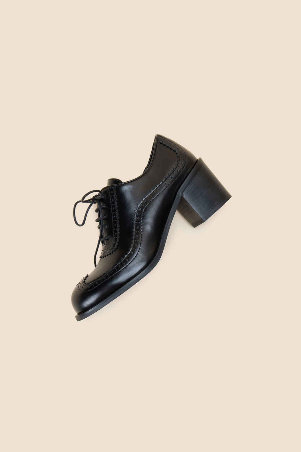SUECOMMA BONNIE - 플랫/로퍼 - Basic loafer heel(black)
