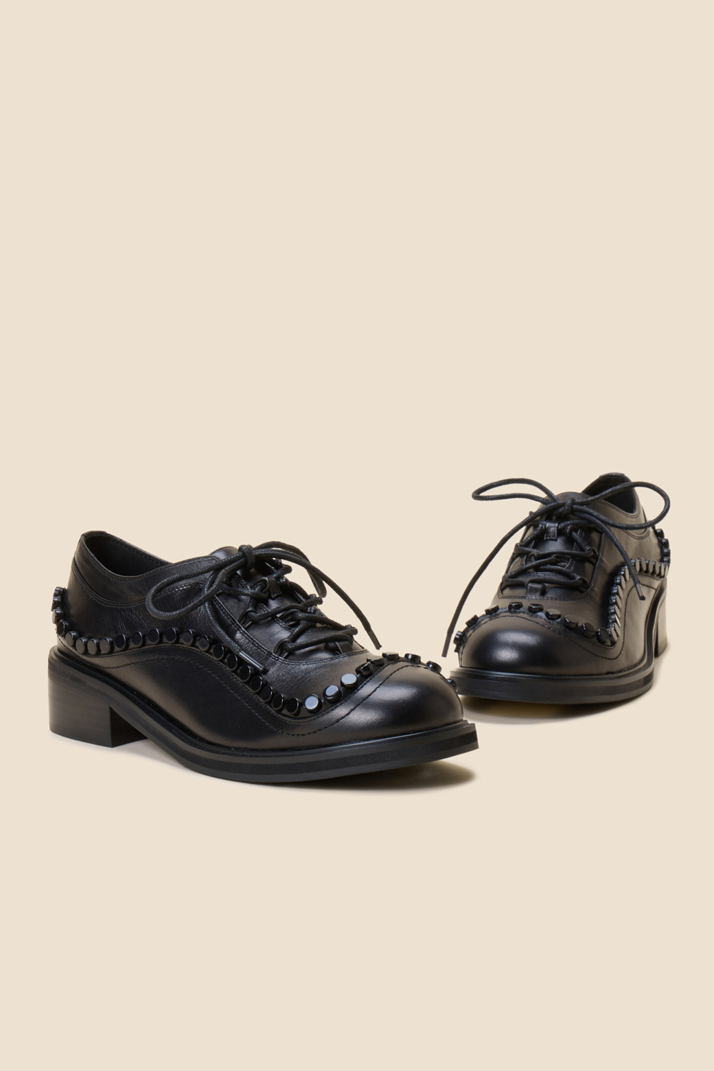 SUECOMMA BONNIE - 플랫/로퍼 - Circle loafer(black)