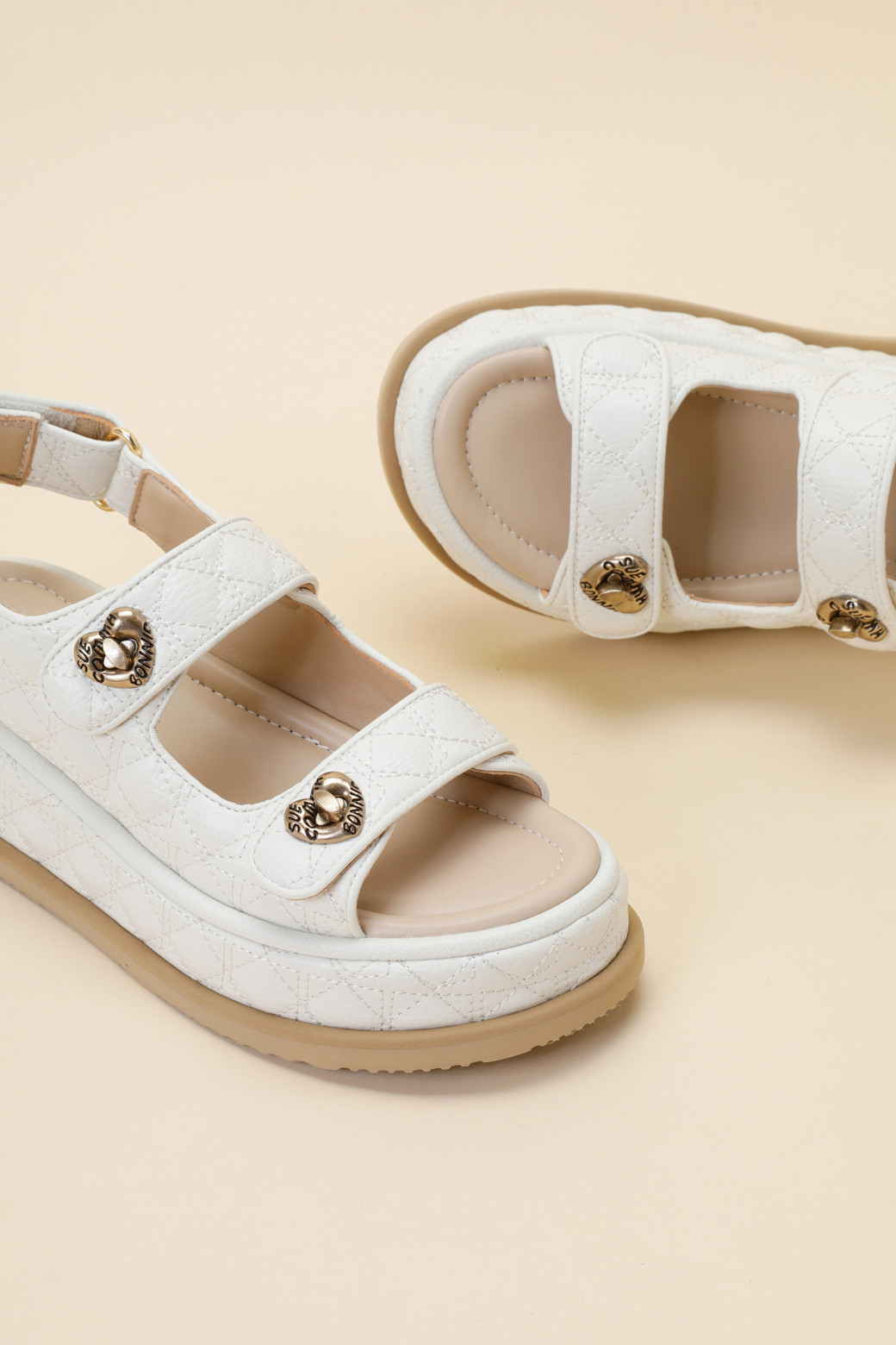 SUECOMMA BONNIE - 샌들 - Cle sandal(ivory)