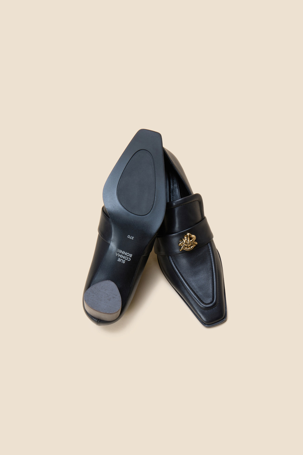 SUECOMMA BONNIE - 펌프스 - Fling star loafer pumps(black)
