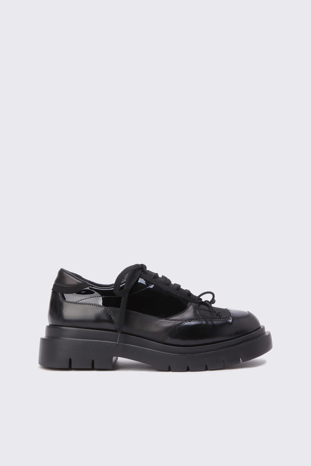 SUECOMMA BONNIE - 로퍼 - Ribbon strap loafer(black)