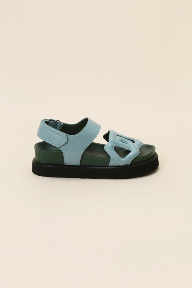 SUECOMMA BONNIE - 샌들 - Summer polygon sandal(green)