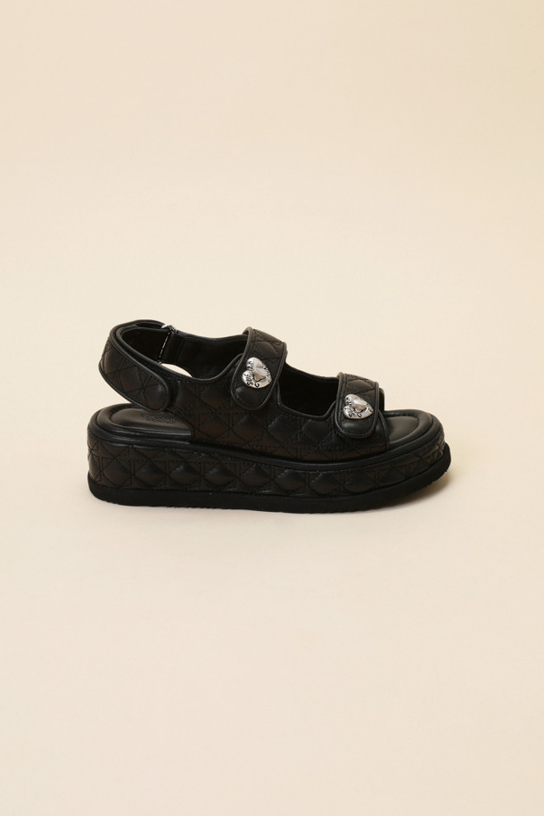 SUECOMMA BONNIE - 샌들 - Cle sandal(black)