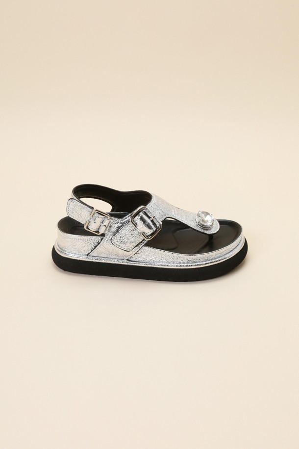 SUECOMMA BONNIE - 샌들 - Jewelry point sandal(silver)