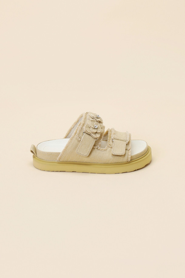 SUECOMMA BONNIE - 샌들 - Fleur24 denim slide(beige)