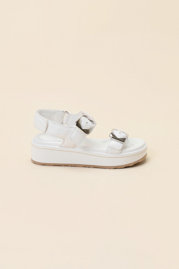 SUECOMMA BONNIE - 샌들 - Heart  casual sandal(ivory)