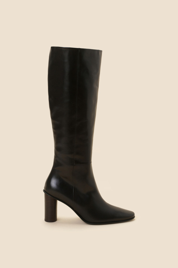 SUECOMMA BONNIE - 부츠/워커 - Line long boots(black)