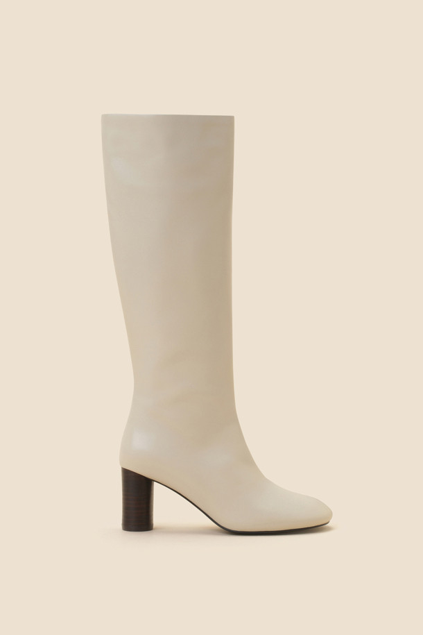 SUECOMMA BONNIE - 부츠/워커 - Slim long boots(ivory)