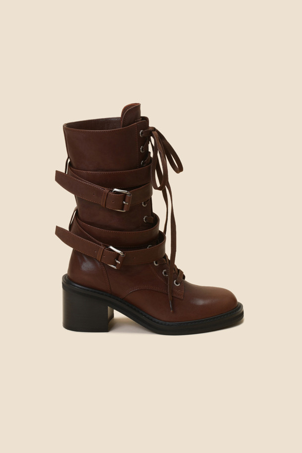 SUECOMMA BONNIE - 부츠/워커 - Signature cocky boots(brown)