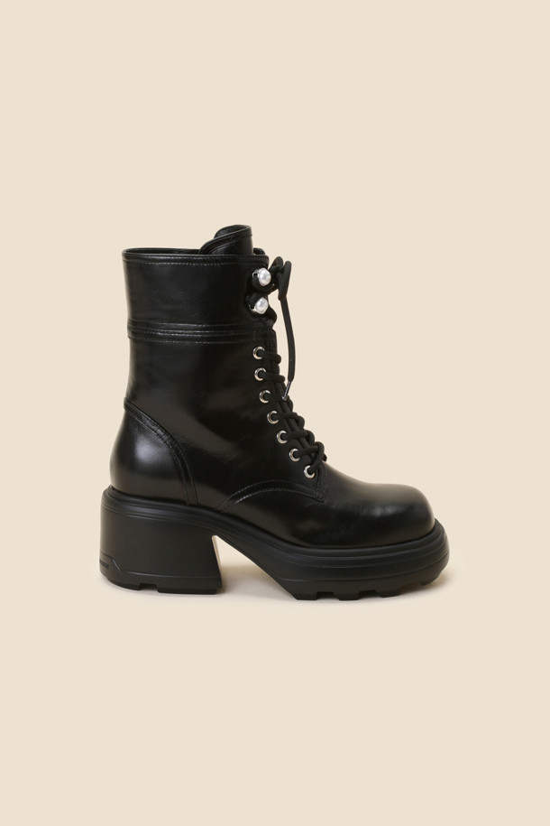 SUECOMMA BONNIE - 부츠/워커 - Pearl point walker boots(black)