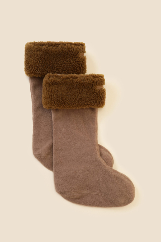 SUECOMMA BONNIE - 양말 - Fur boots socks(brown)