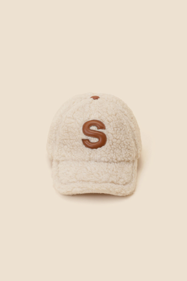 SUECOMMA BONNIE - 모자 - Fur ball cap(beige)