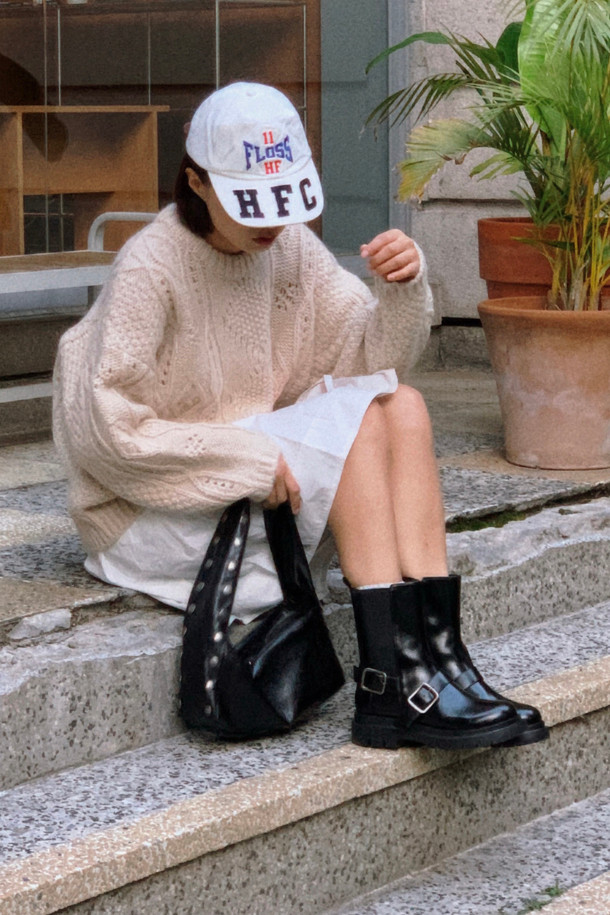 SUECOMMA BONNIE - 부츠/워커 - Buckle chelsea boots(black)