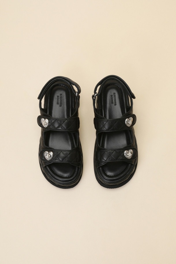 SUECOMMA BONNIE - 샌들 - Cle sandal(black)