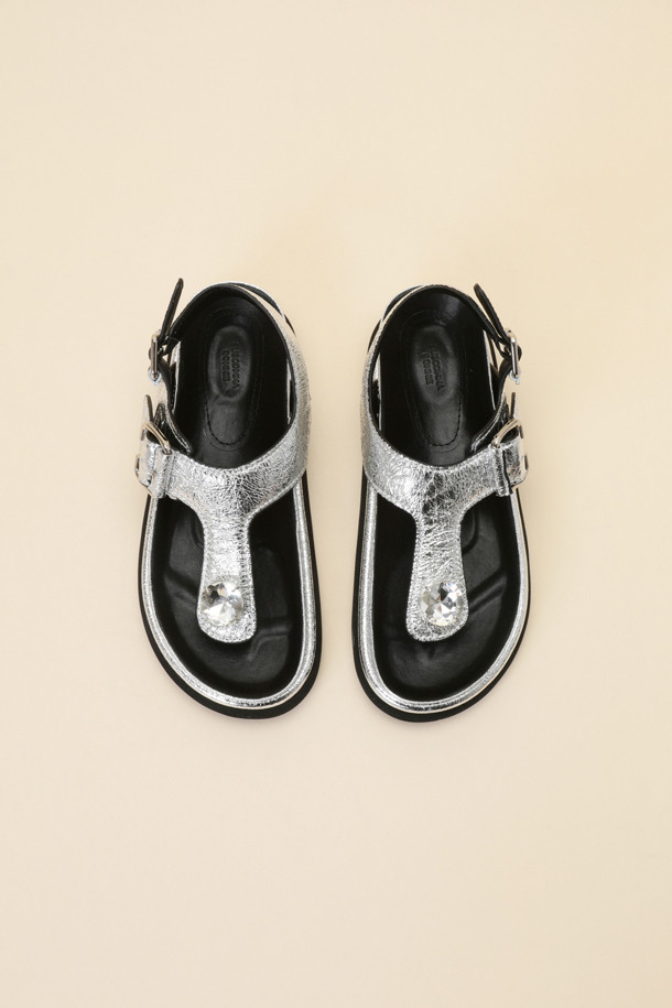 SUECOMMA BONNIE - 샌들 - Jewelry point sandal(silver)