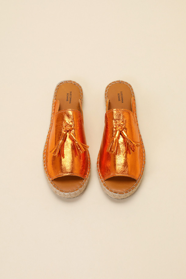 SUECOMMA BONNIE - 샌들 - Tassel point sandal(orange)