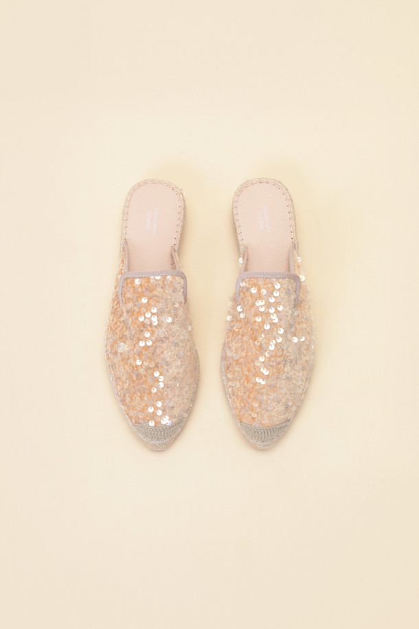 SUECOMMA BONNIE - 샌들 - Spangle mule(beige)