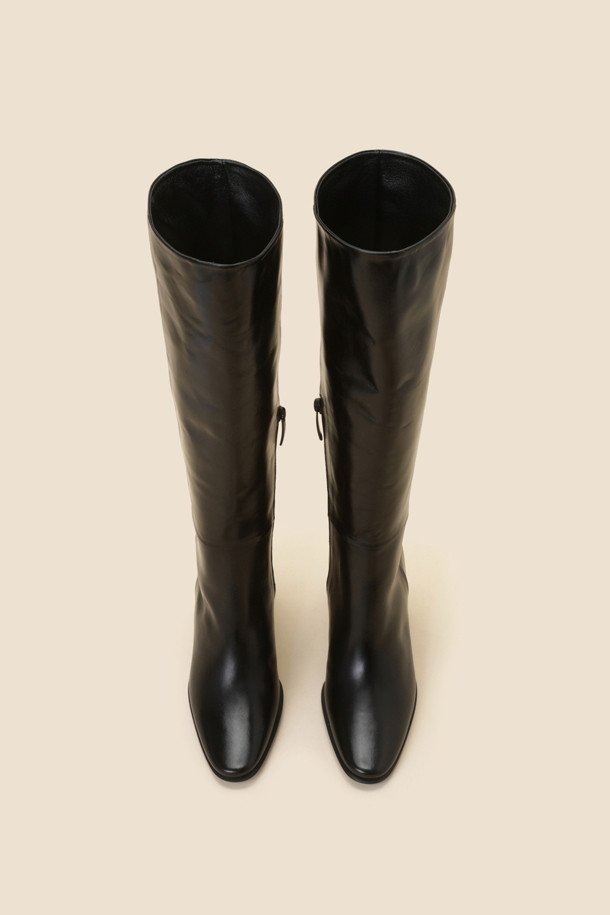 SUECOMMA BONNIE - 부츠/워커 - Line long boots(black)