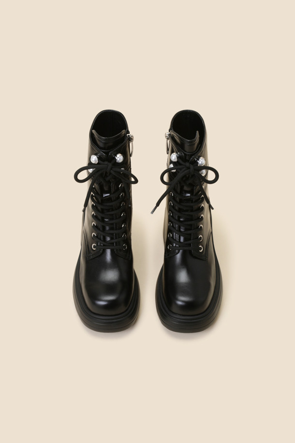 SUECOMMA BONNIE - 부츠/워커 - Pearl point walker boots(black)