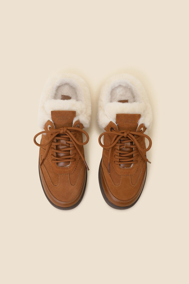 SUECOMMA BONNIE - 스니커즈 - Fur sneakers mule(brown)