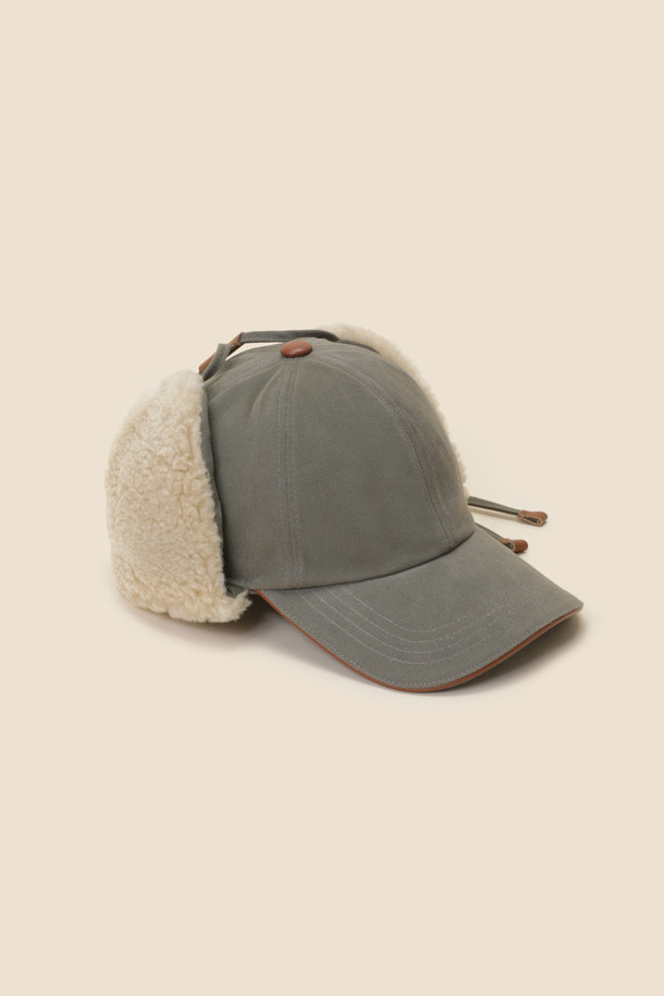 SUECOMMA BONNIE - 모자 - [김나영 착용] Fur trapper hat(khaki)