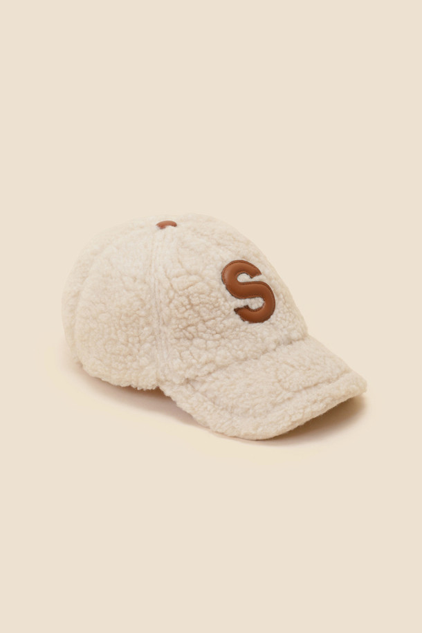 SUECOMMA BONNIE - 모자 - Fur ball cap(beige)