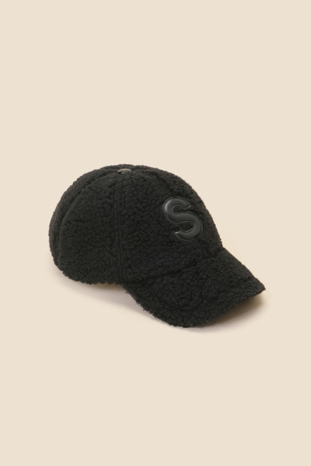 SUECOMMA BONNIE - 모자 - Fur ball cap(black)