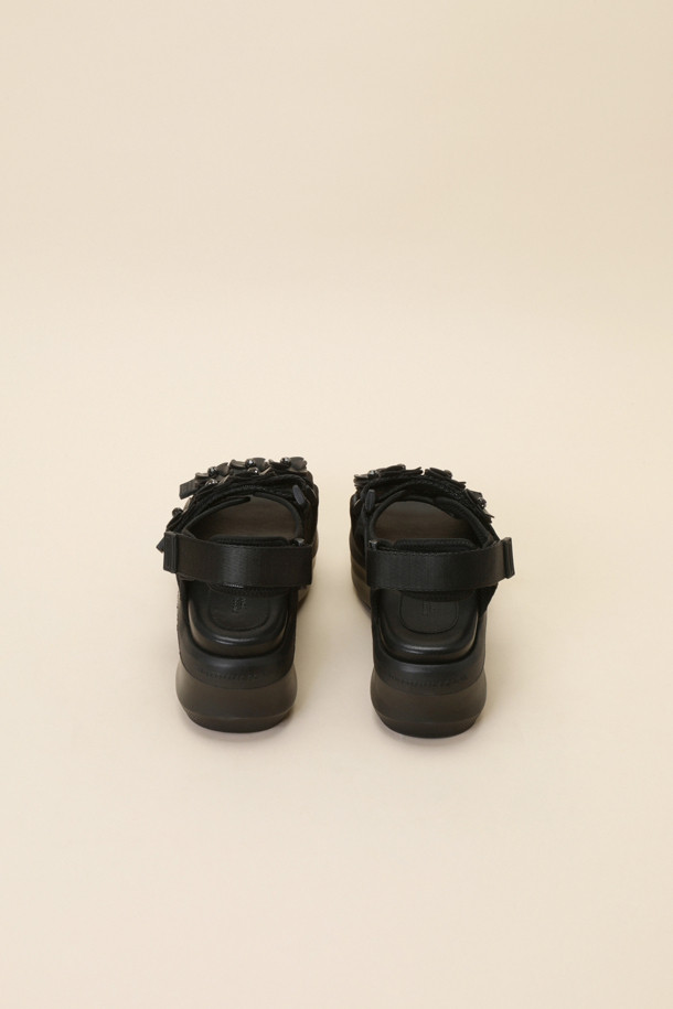 SUECOMMA BONNIE - 샌들 - Fleur24 platform sandal(black)