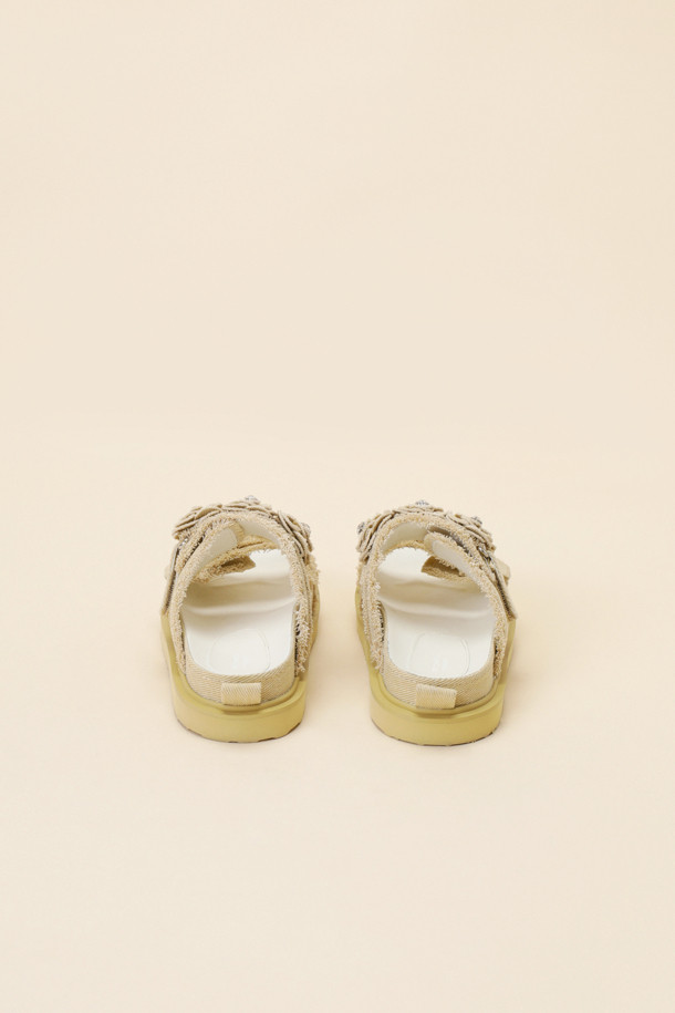 SUECOMMA BONNIE - 샌들 - Fleur24 denim slide(beige)