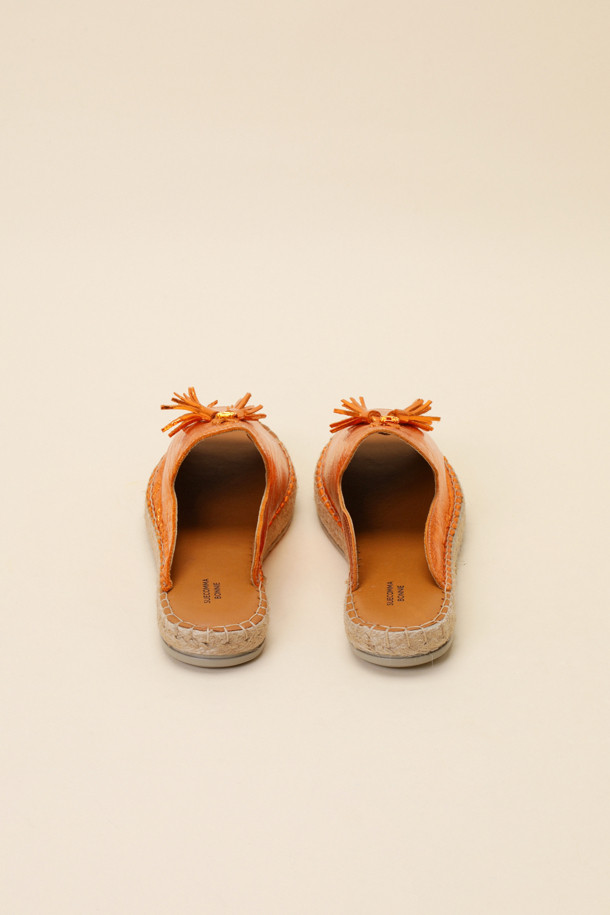 SUECOMMA BONNIE - 샌들 - Tassel point sandal(orange)