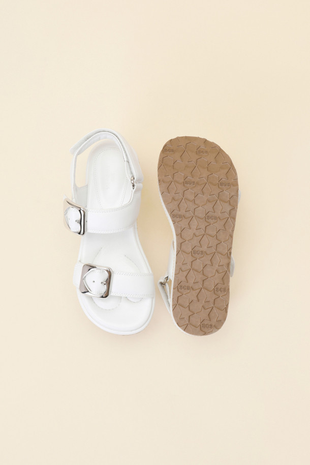 SUECOMMA BONNIE - 샌들 - Heart  casual sandal(ivory)