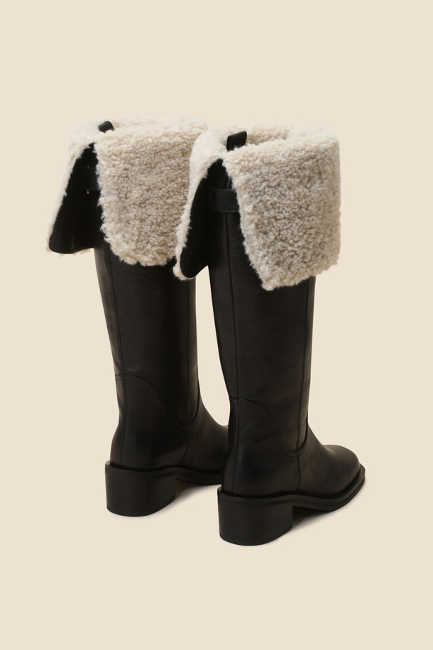 SUECOMMA BONNIE - 부츠/워커 - [김나영 착용]Mustang thigh-high boots(black)