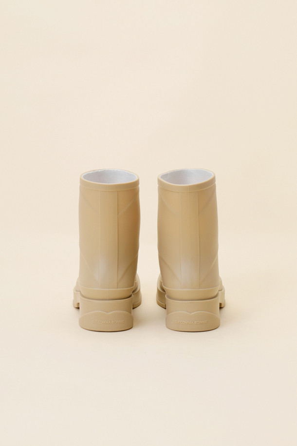 SUECOMMA BONNIE - 부츠/워커 - Heart ankle rain boots(beige)