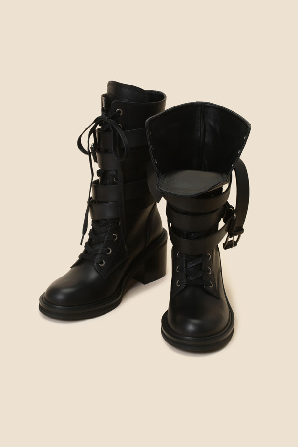 SUECOMMA BONNIE - 부츠/워커 - Signature cocky boots(black)