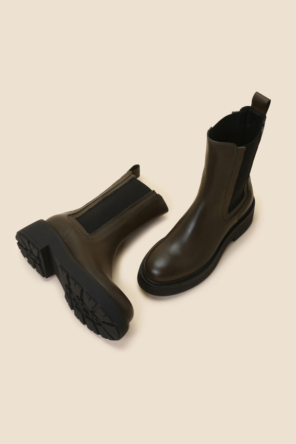 SUECOMMA BONNIE - 부츠/워커 - Classic chelsea boots(khaki)