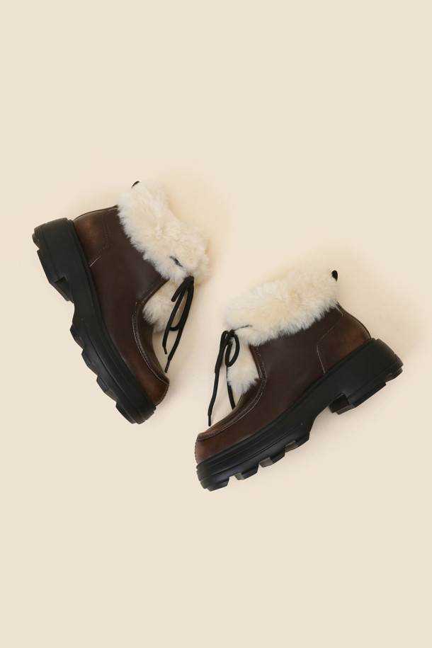 SUECOMMA BONNIE - 부츠/워커 - Winter duggy ankle boots(brown)