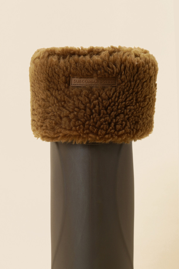 SUECOMMA BONNIE - 양말 - Fur boots socks(brown)