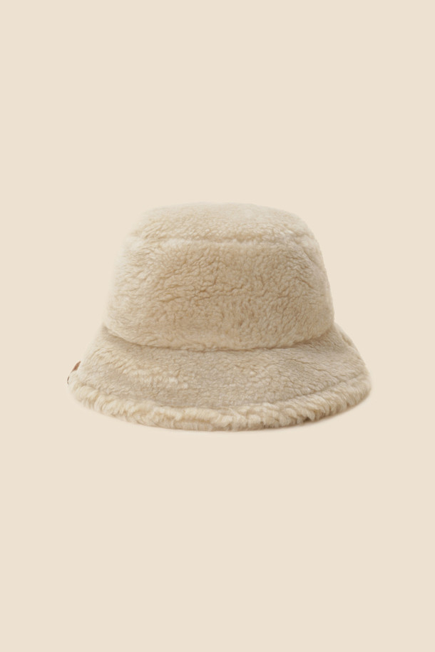 SUECOMMA BONNIE - 모자 - Fur bucket hat(beige)