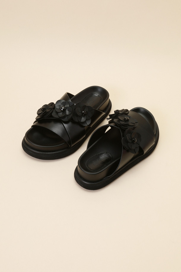 SUECOMMA BONNIE - 샌들 - Fleur 24 slide(black)