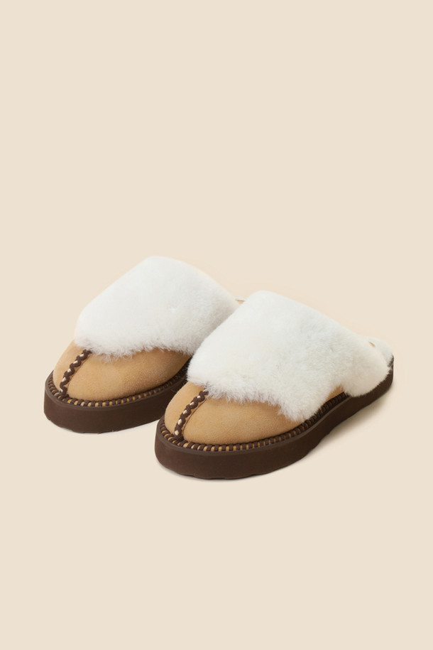 SUECOMMA BONNIE - 샌들 - Cozy fur mule(brown)