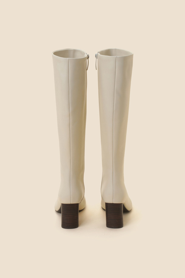 SUECOMMA BONNIE - 부츠/워커 - Slim long boots(ivory)