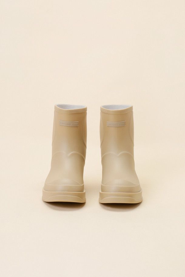 SUECOMMA BONNIE - 부츠/워커 - Heart ankle rain boots(beige)