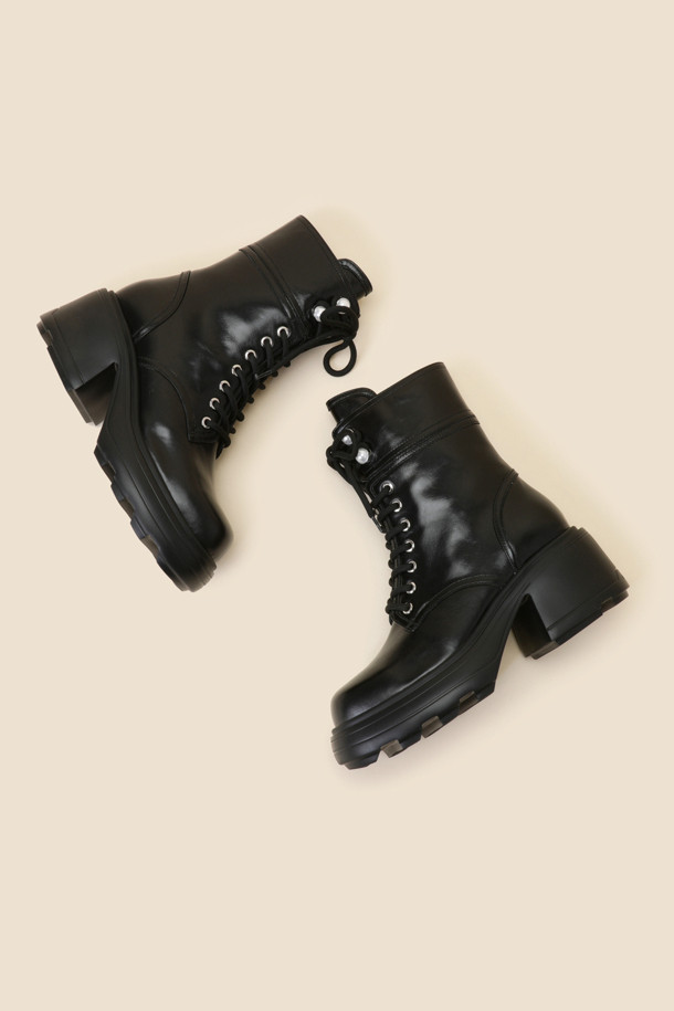 SUECOMMA BONNIE - 부츠/워커 - Pearl point walker boots(black)