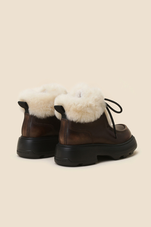 SUECOMMA BONNIE - 부츠/워커 - Winter duggy ankle boots(brown)