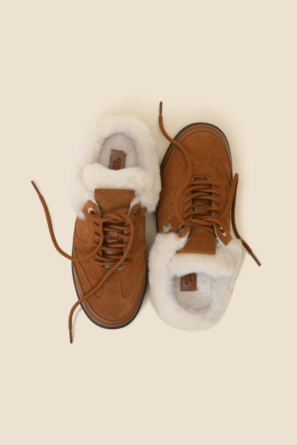 SUECOMMA BONNIE - 스니커즈 - Fur sneakers mule(brown)