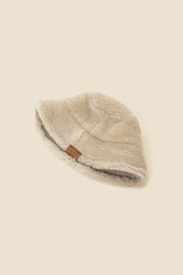 SUECOMMA BONNIE - 모자 - Fur bucket hat(beige)